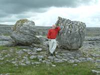 DSCF0023 They say the Burren is a human result of over-aggressive agriculture.  Doesn't entirely explain the (not-so-occassional) giant upright rocks... but then, these people were into giant rocks.