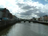 DSCF0266 2 of 2.  The River runs East-West.  South of the river are the historic and cultural areas -- Dublin Castle, Trinity College, Temple Bar.  To the north is where everyone actually lives.