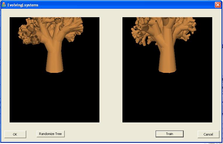 Source tree on left, learned on right