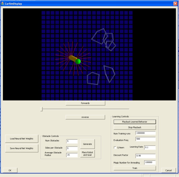 A learning robot ui